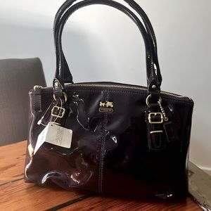 NWT Coach Madison Purple Patent Small Bag